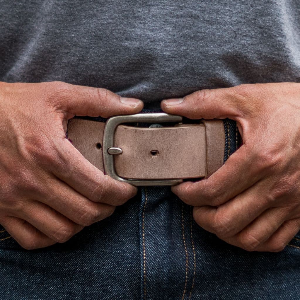 Men's Heritage Leather Belt | Country Road, view 5
