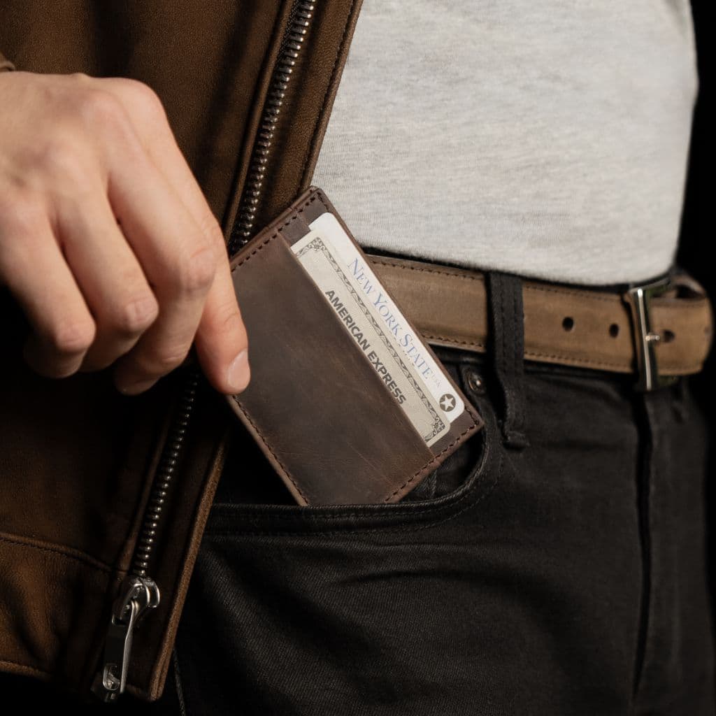 Leather Card Holder | Tobacco, view 6