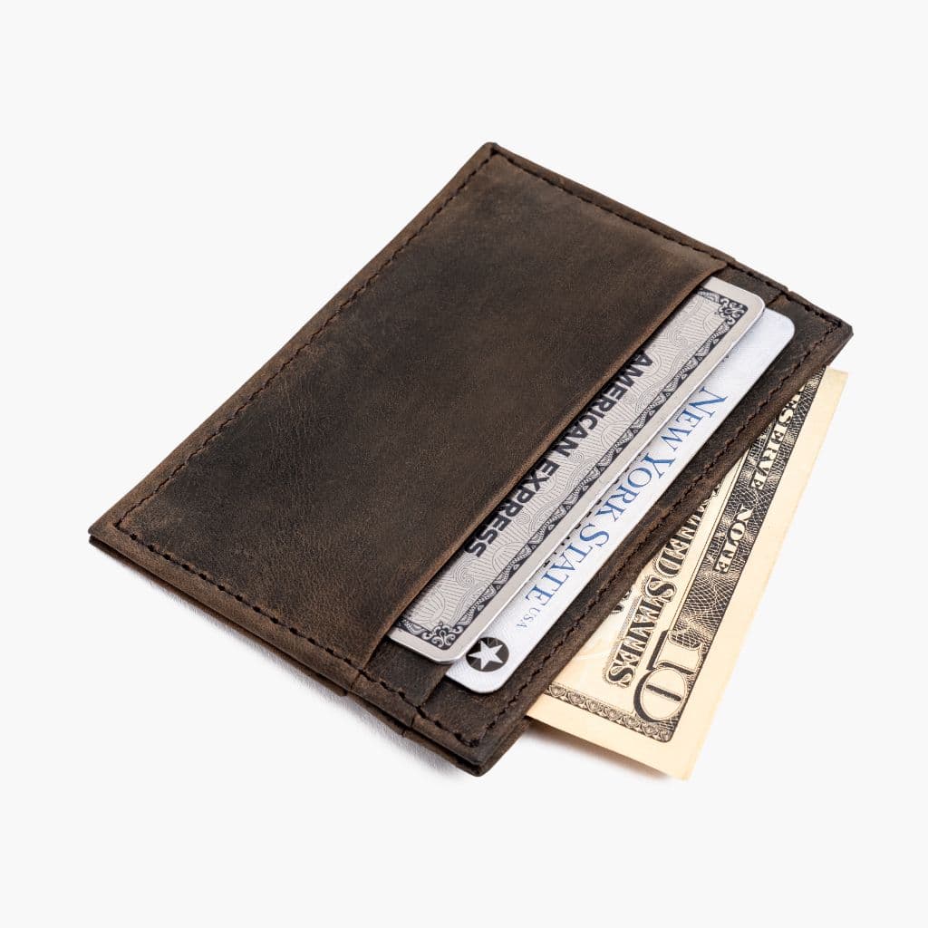Leather Card Holder | Tobacco, view 4