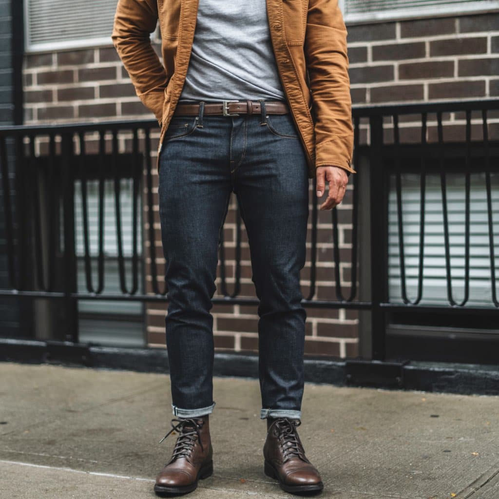 Men's Classic Leather Belt | Old English, view 5