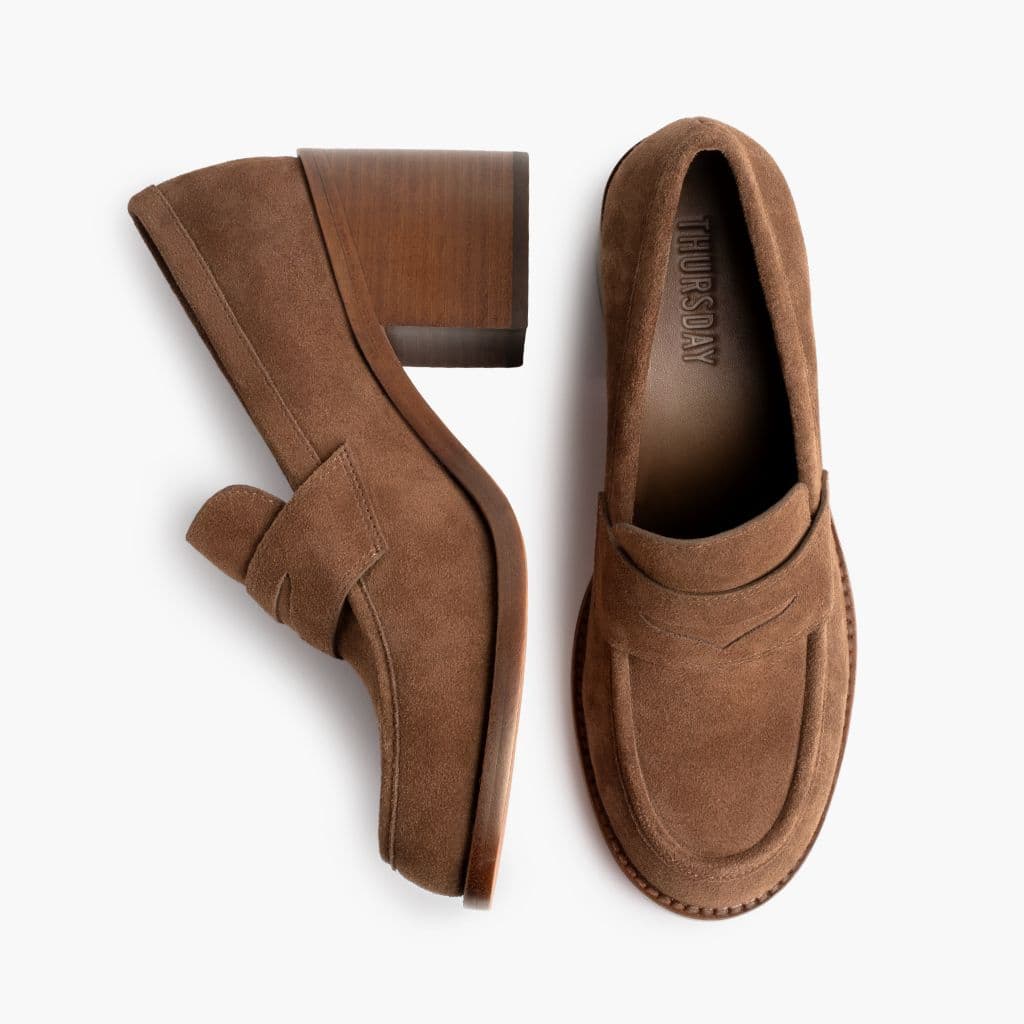 High Heel Penny | Sequoia Suede, view 3