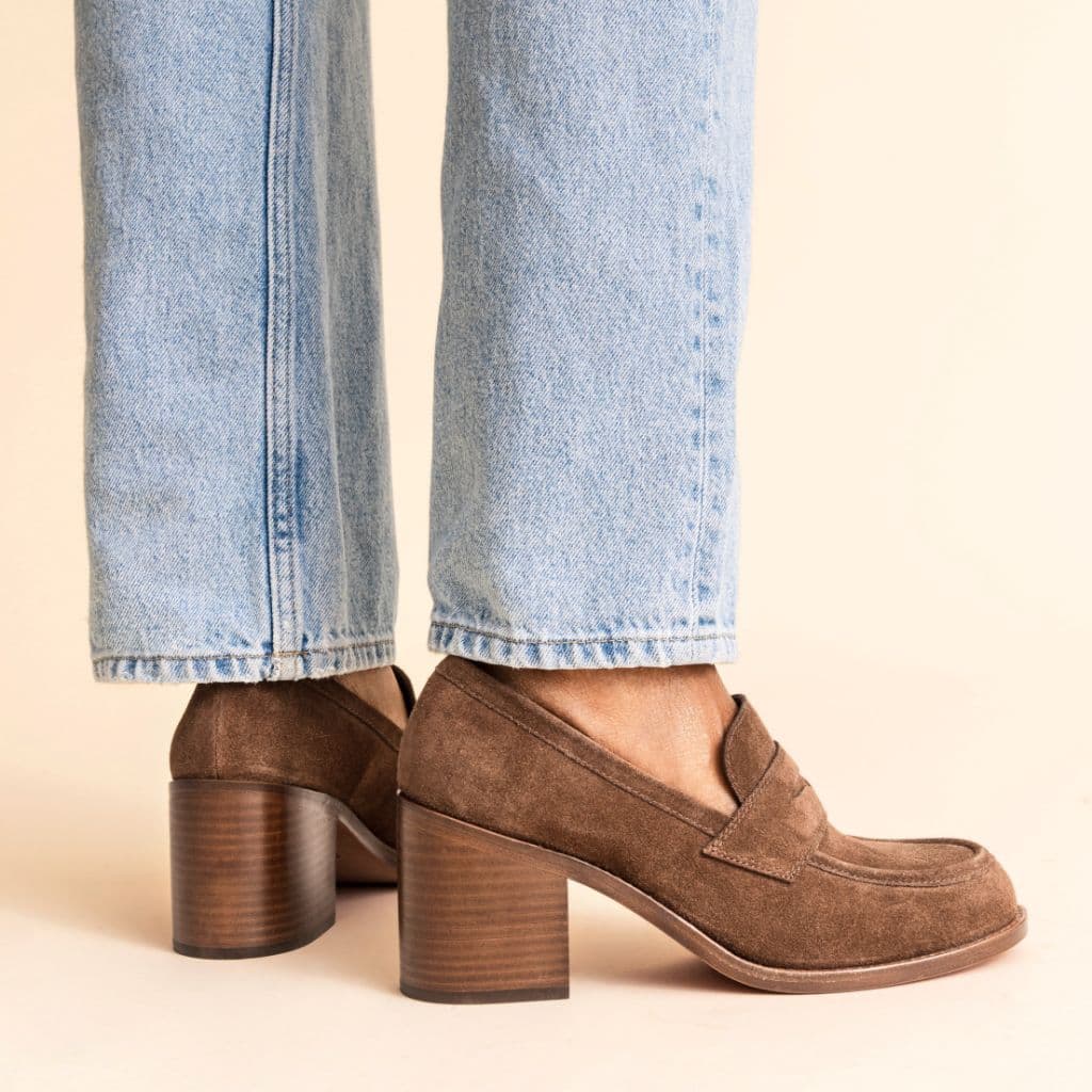 High Heel Penny | Sequoia Suede, view 7