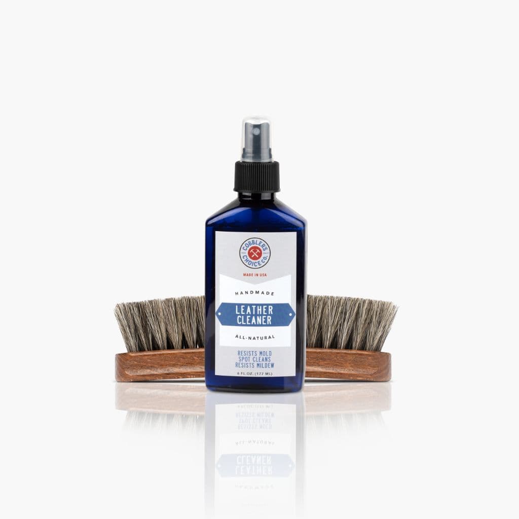 Cobbler's Choice Leather Cleaner + Brush Bundle | Natural