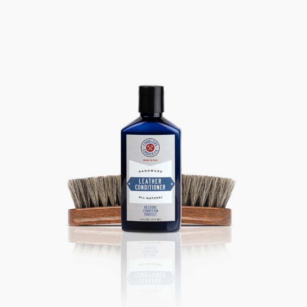 Cobbler's Choice Leather Conditioner + Brush Bundle | Natural