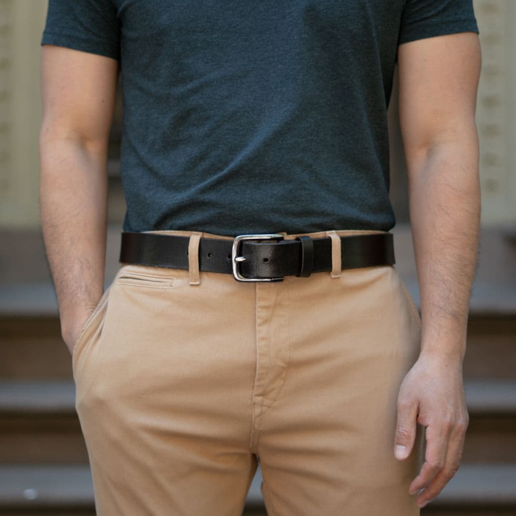 Men's Heritage Leather Belt | Cacao, view 4