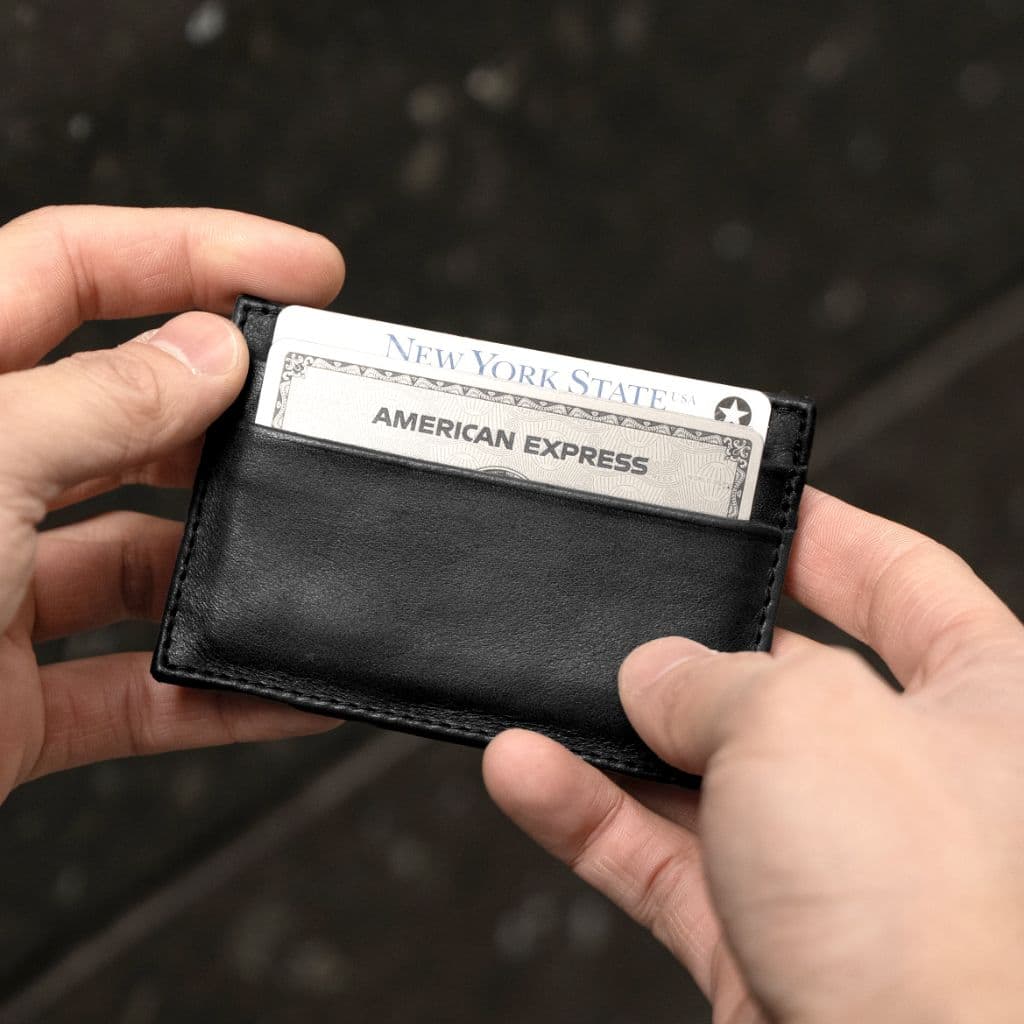 Leather Card Holder | Black, view 5