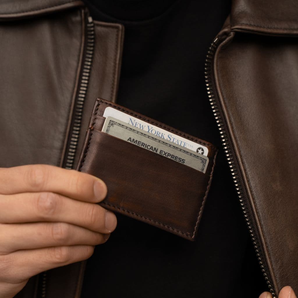 Leather Card Holder | Black Coffee, view 6