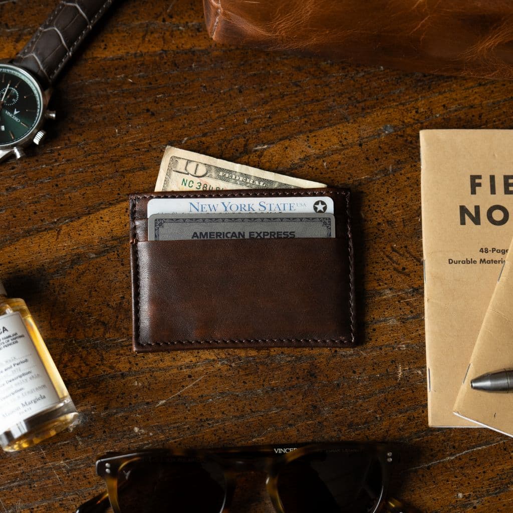Leather Card Holder | Black Coffee, view 7