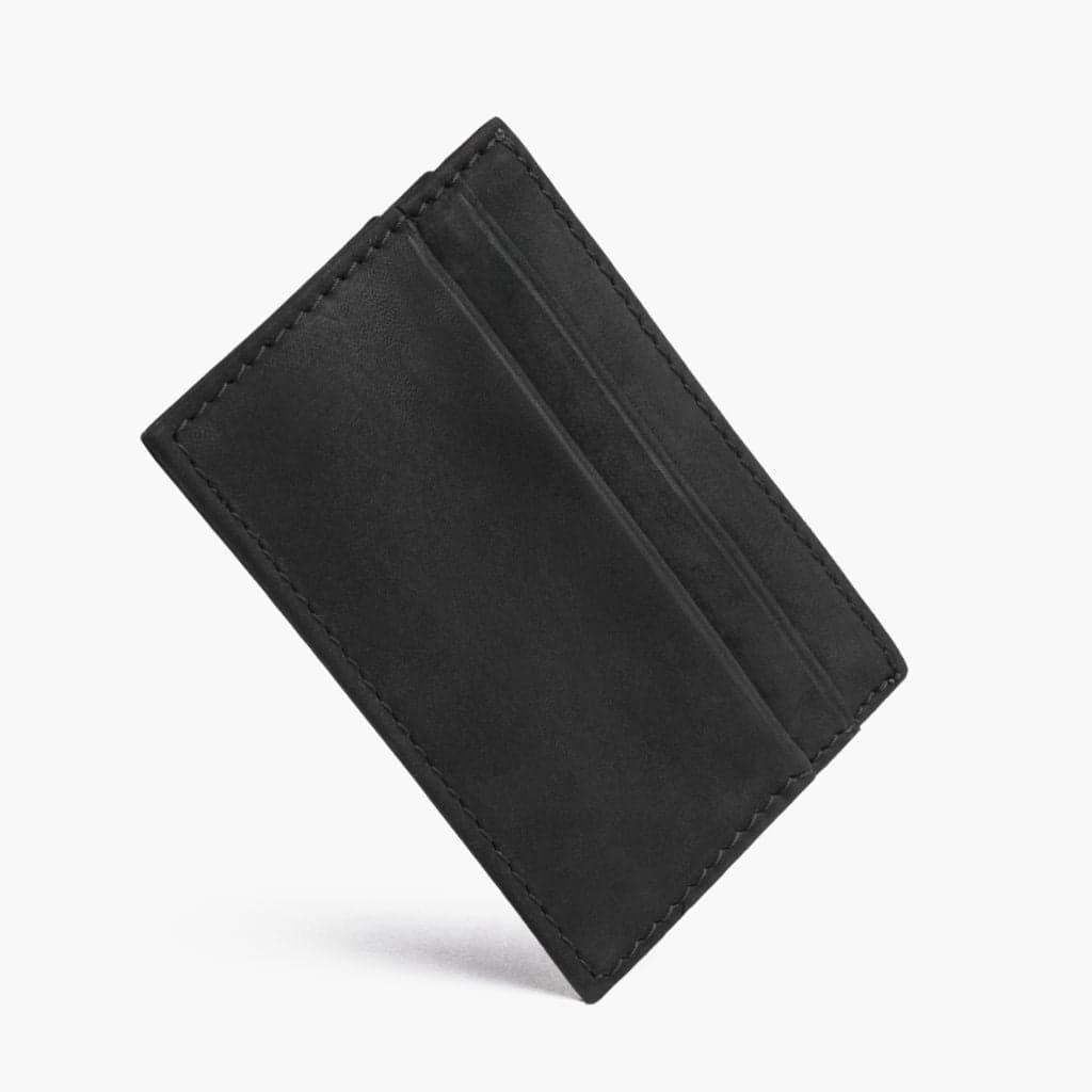 Leather Card Holder | Black Matte, view 3