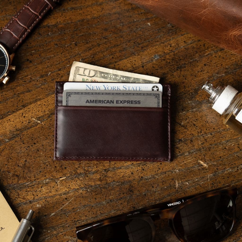 Leather Card Holder | Brown, view 7