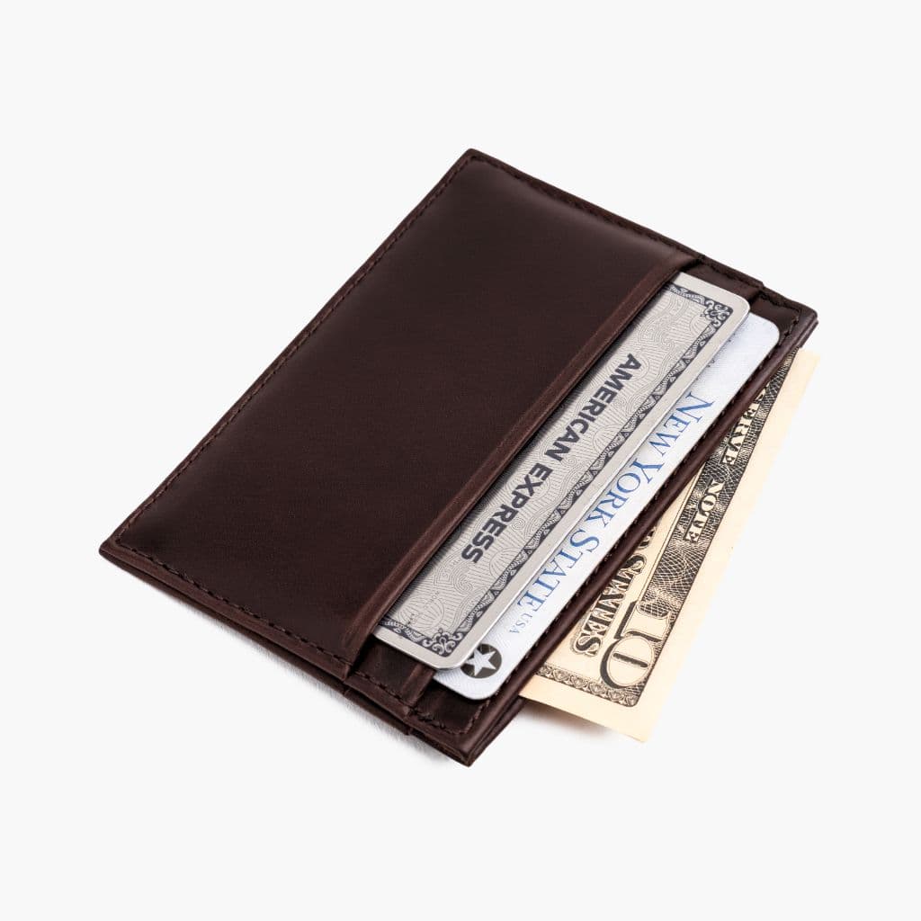 Leather Card Holder | Brown, view 4