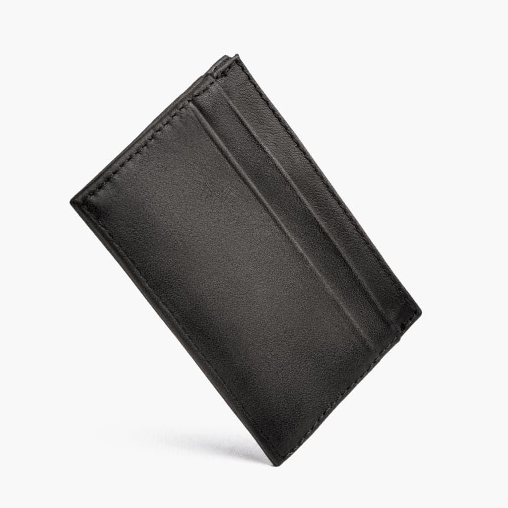 Leather Card Holder | Distressed Grey, view 3