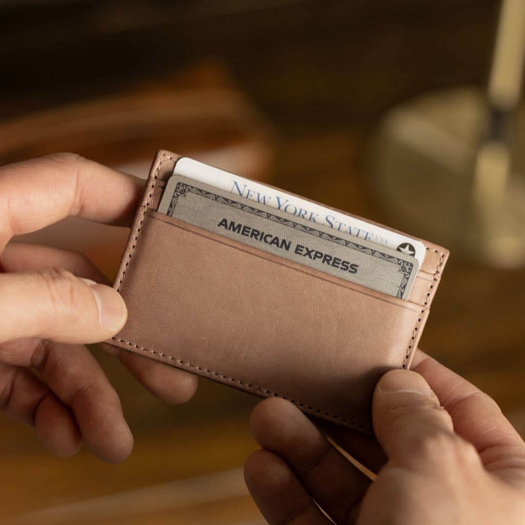 Leather Card Holder | Natural Vachetta, view 5