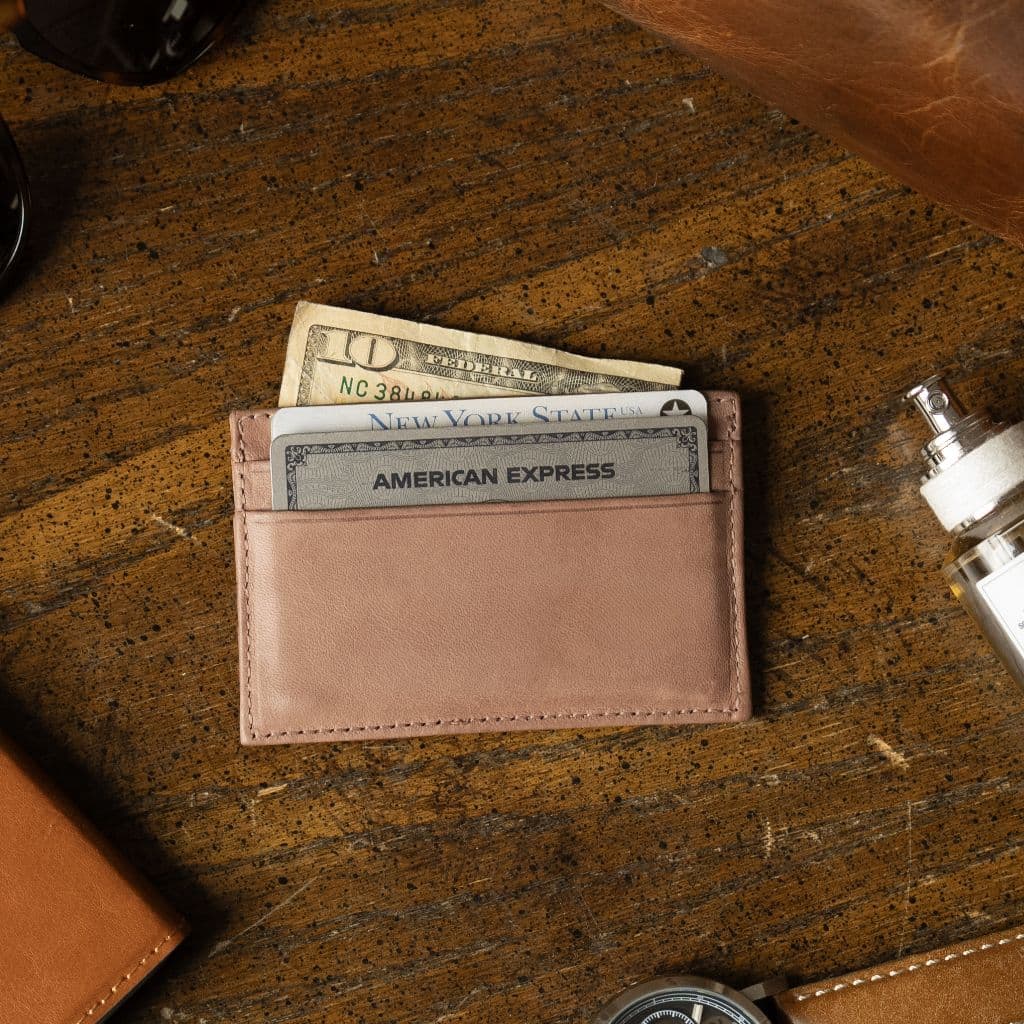 Leather Card Holder | Natural Vachetta, view 7