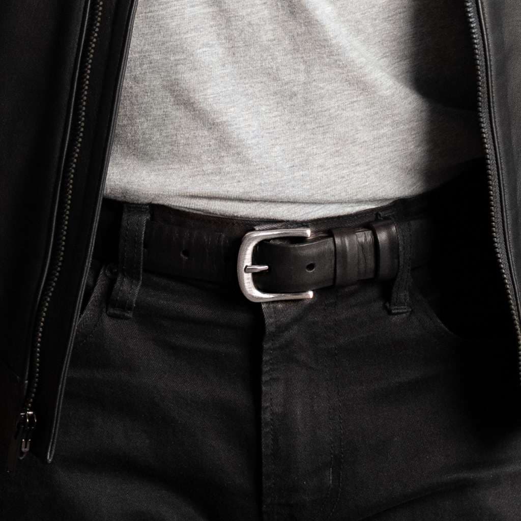 Men's Refined Leather Belt | Black, view 4