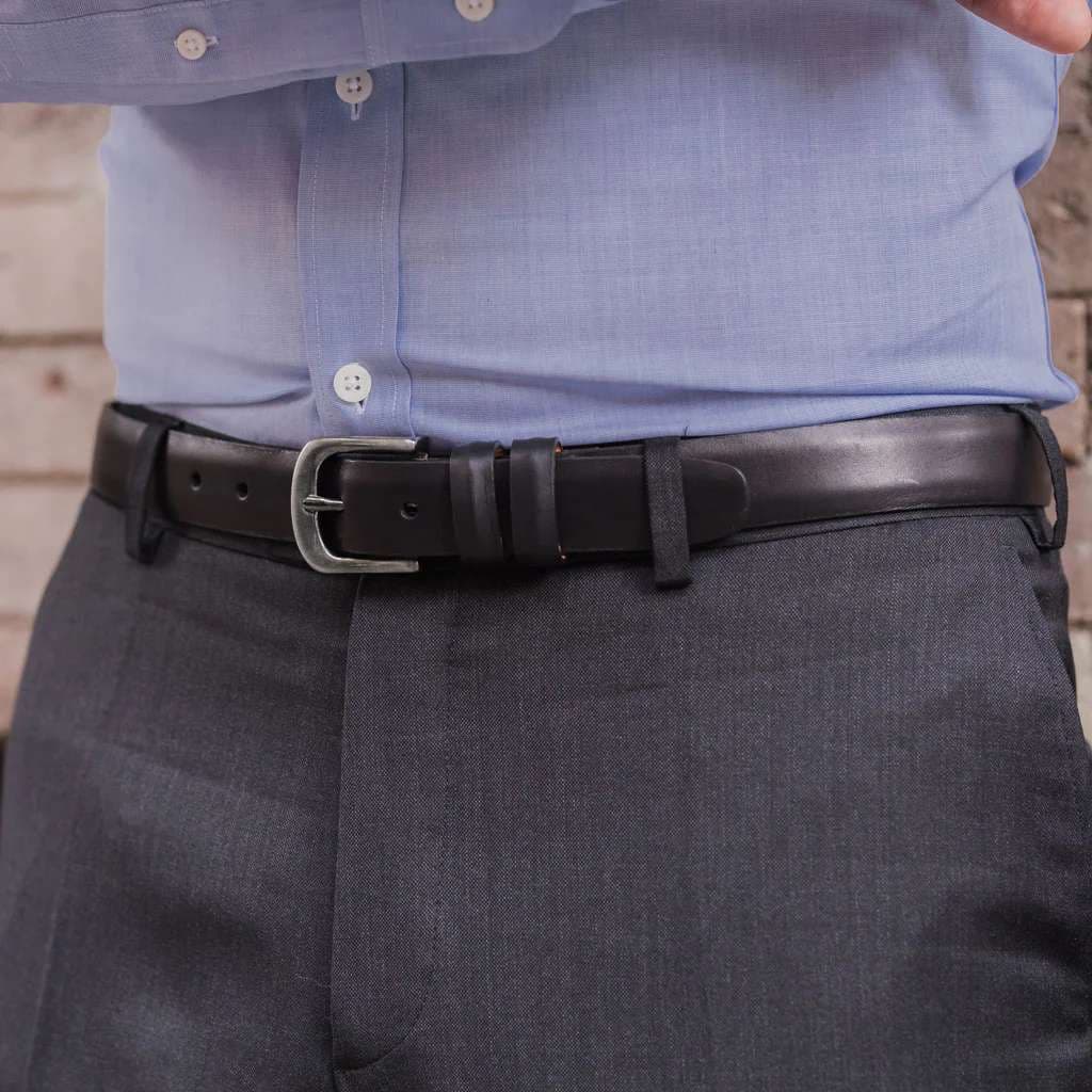 Men's Refined Leather Belt | Black, view 5