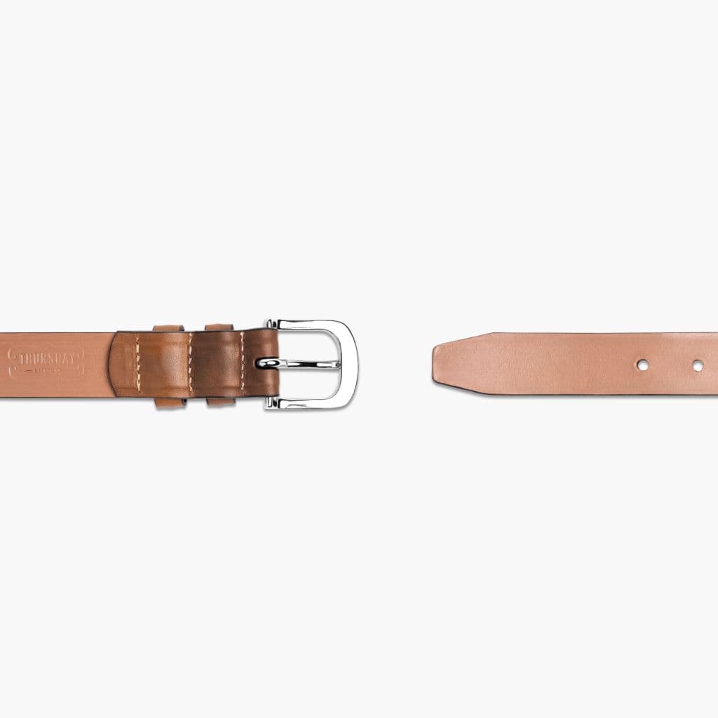 Men's Refined Leather Belt | Chestnut, view 3