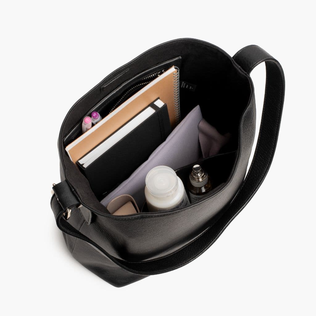 Bucket Bag | Black & Silver, view 4