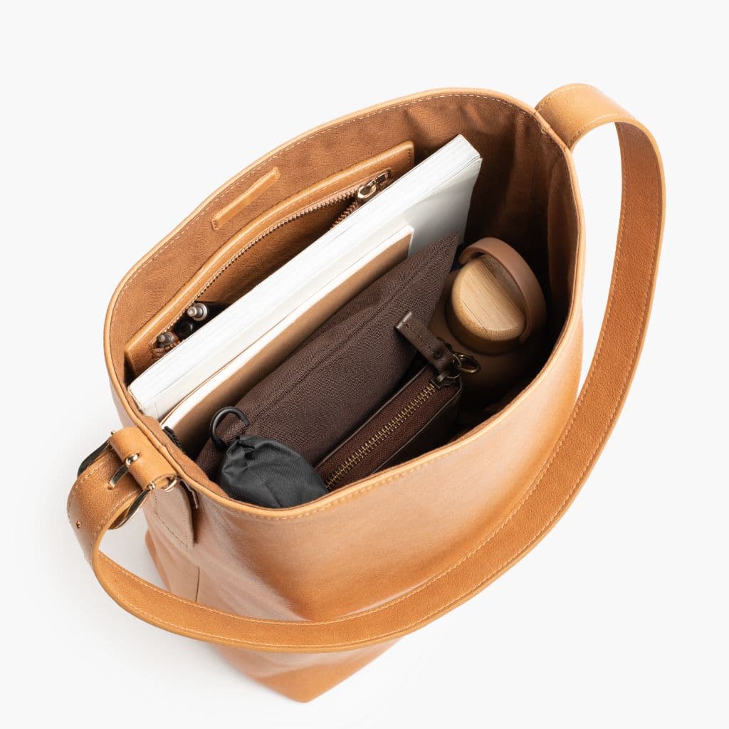 Bucket Bag | Tan, view 4