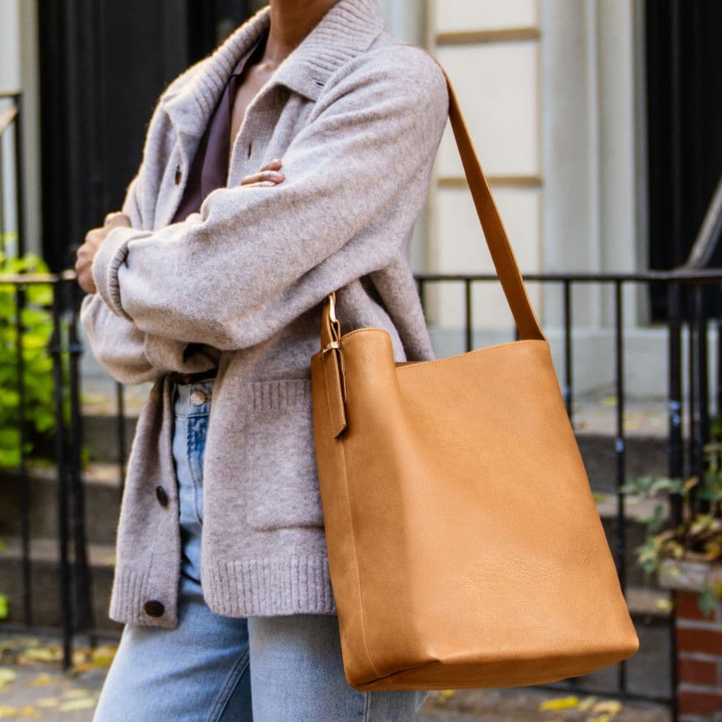 Bucket Bag | Tan, view 7