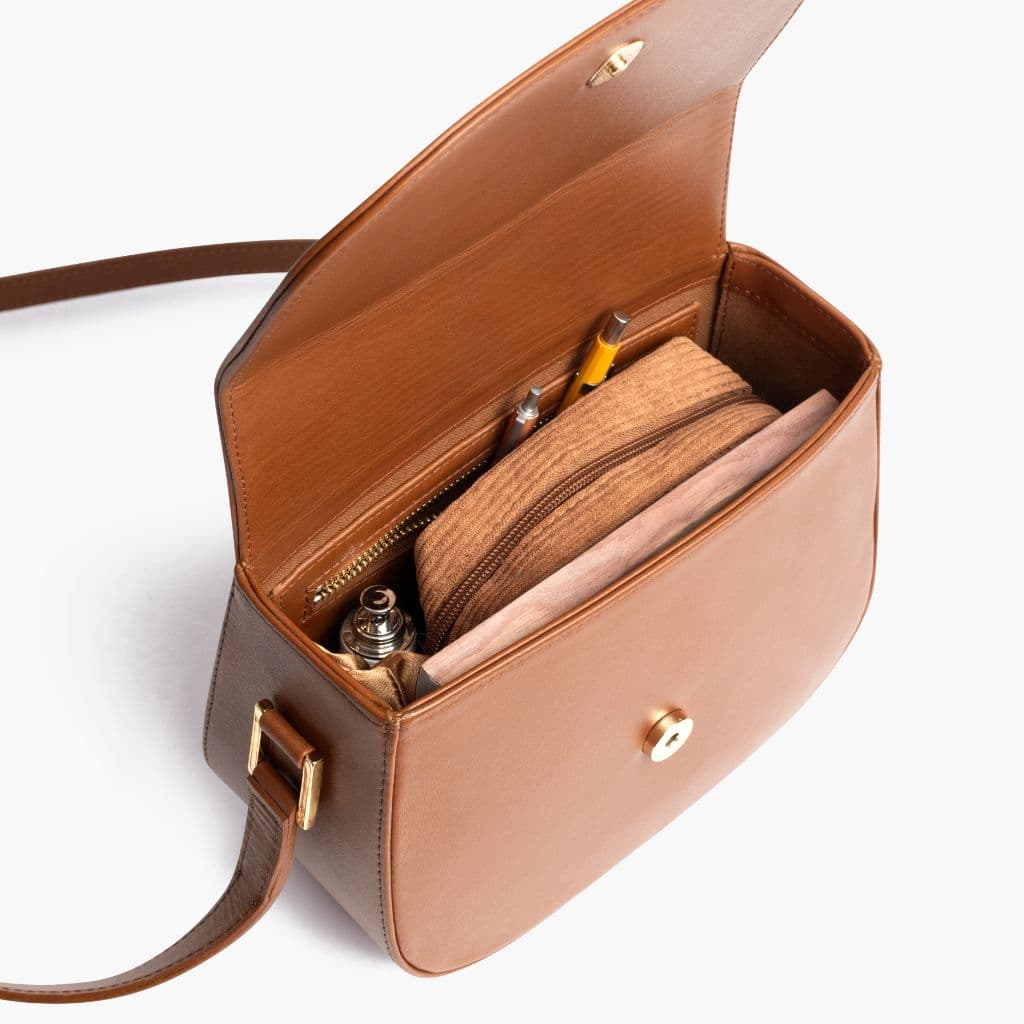 Crossbody Bag | Saddle, view 2
