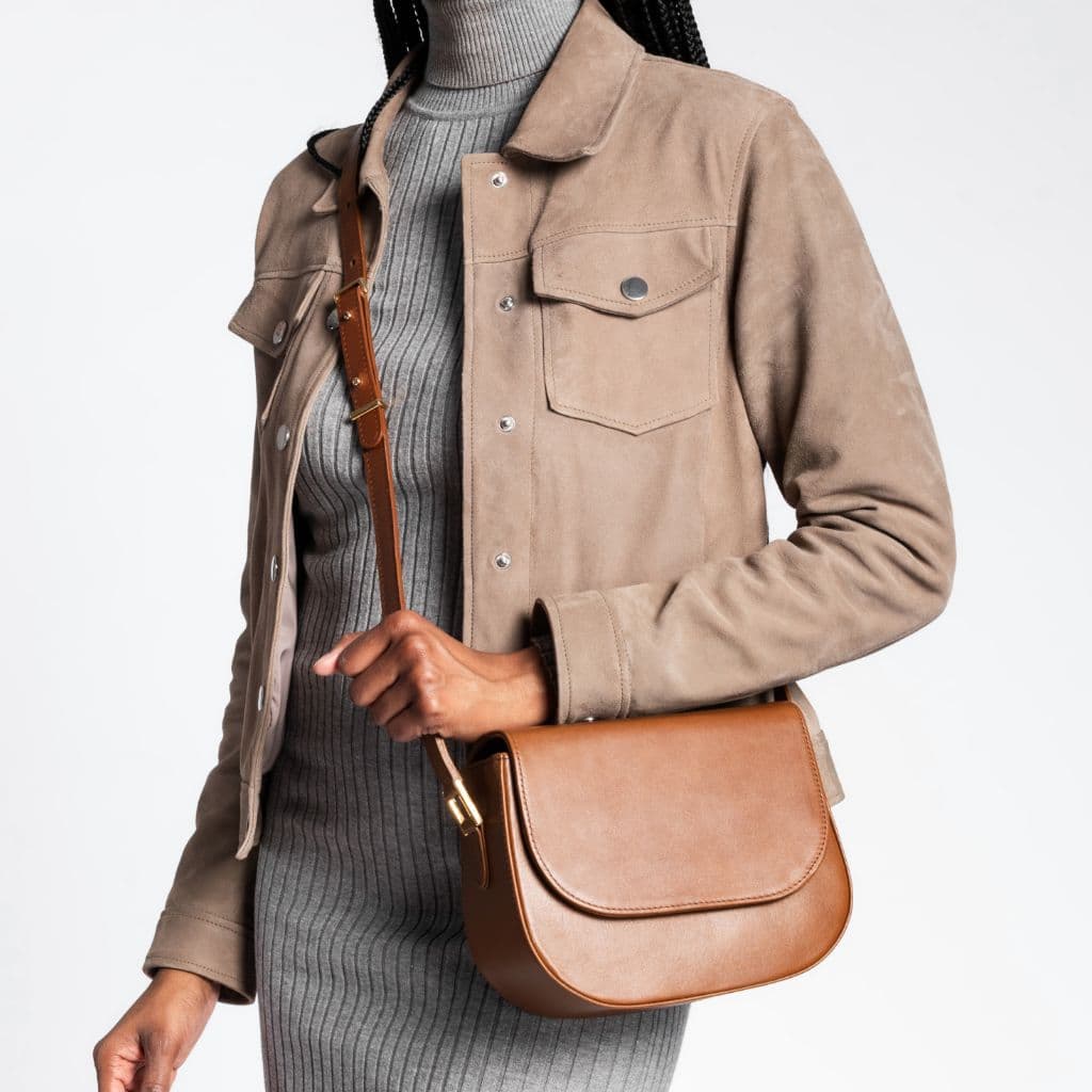 Crossbody Bag | Saddle, view 5