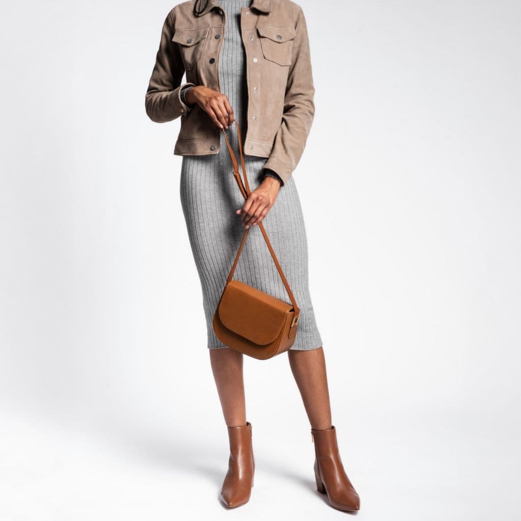 Crossbody Bag | Saddle, view 7
