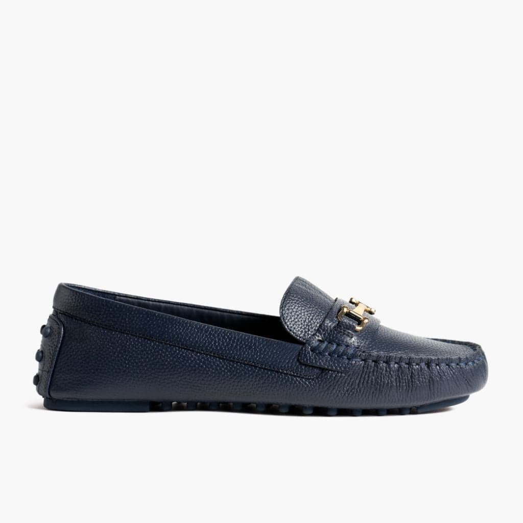Driving Loafer | Navy & Gold, view 2
