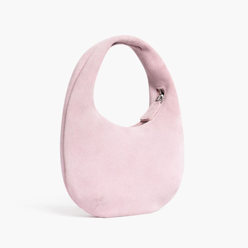 Mini Crescent | Pink Suede, view 2