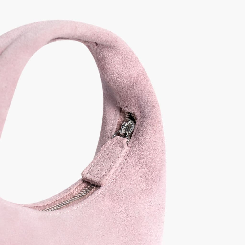 Mini Crescent | Pink Suede, view 4
