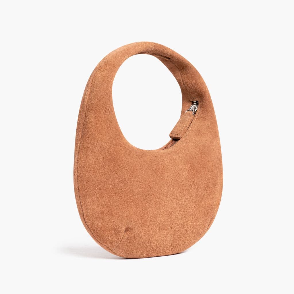 Mini Crescent | Tan Suede, view 2