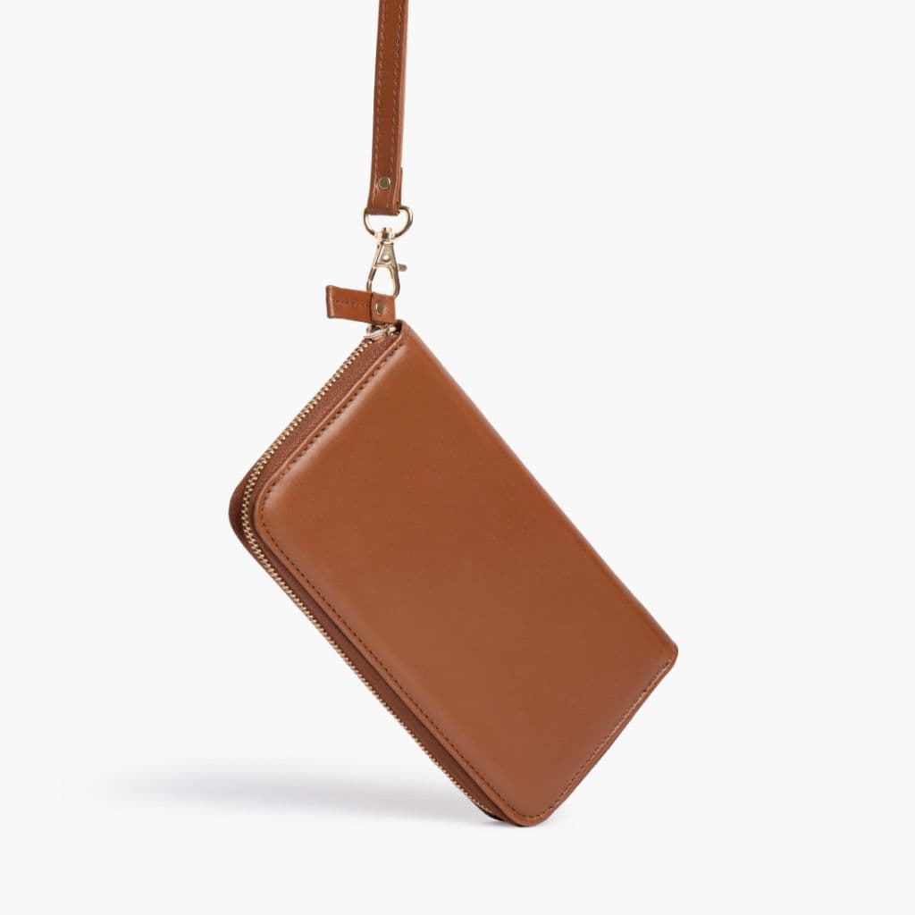 Wallet Wristlet | Saddle, view 3