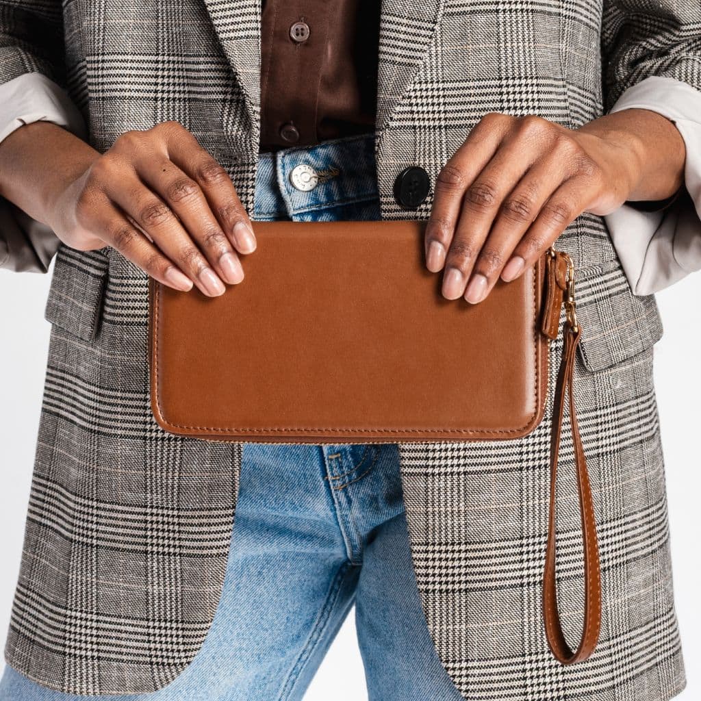 Wallet Wristlet | Saddle, view 5