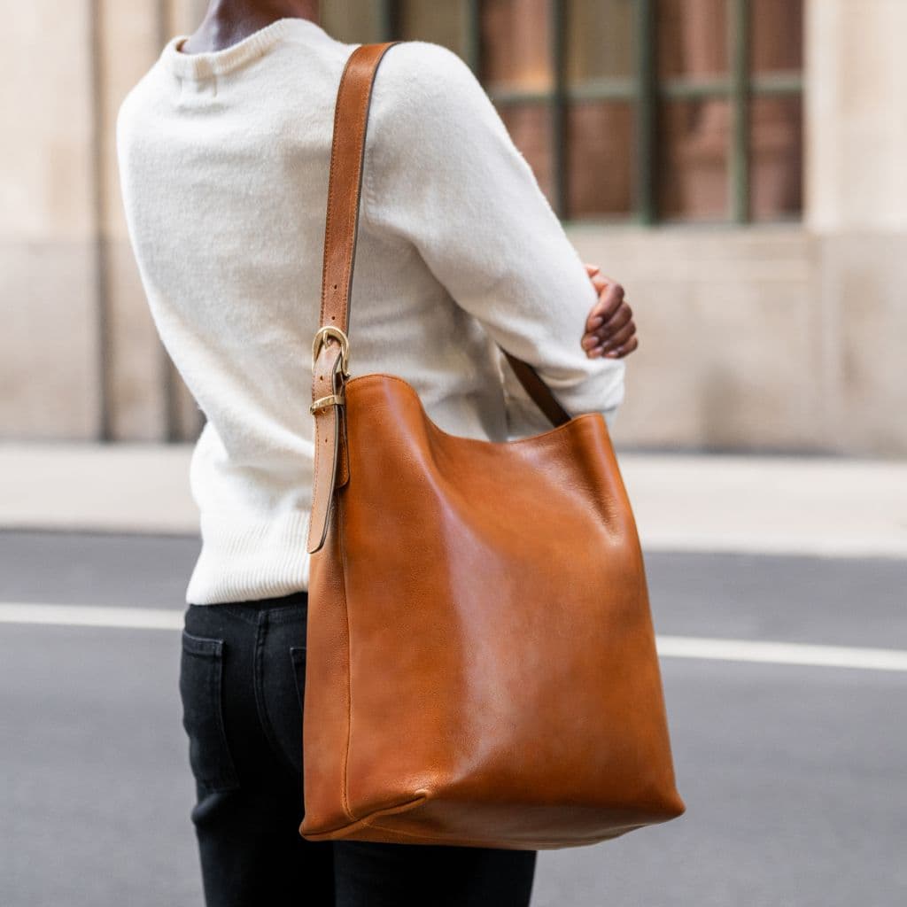 Bucket Bag | Saddle, view 7