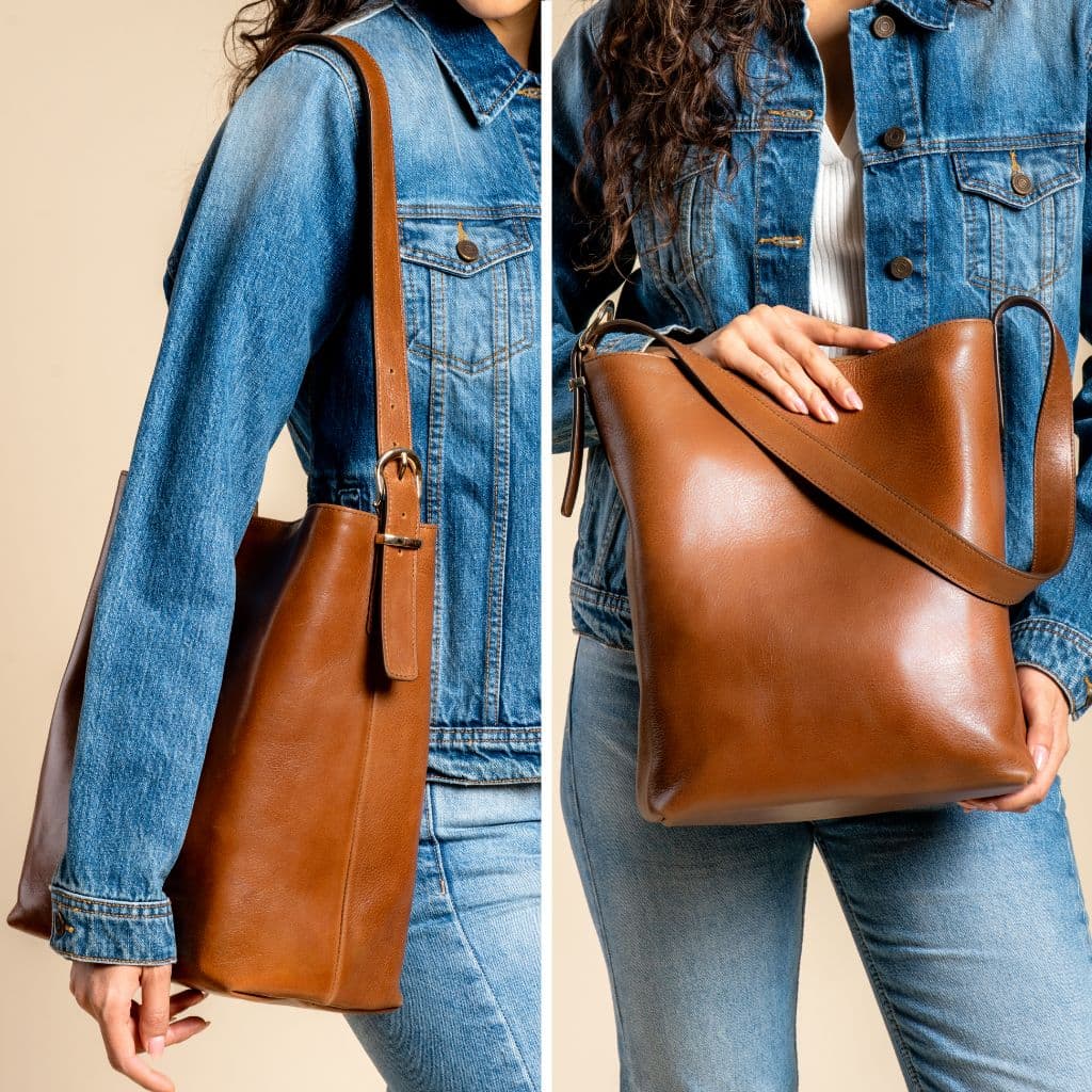 Bucket Bag | Saddle, view 8