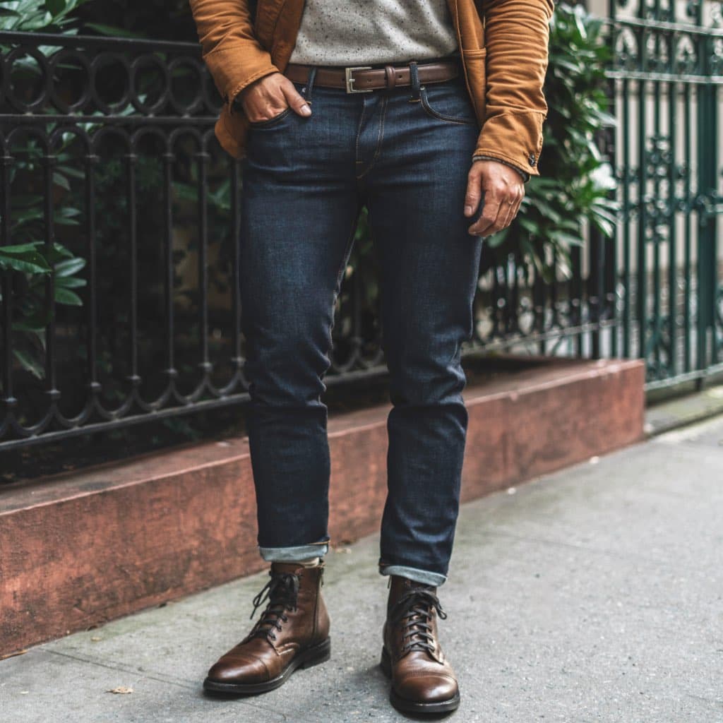 Men's Classic Leather Belt | Walnut, view 6
