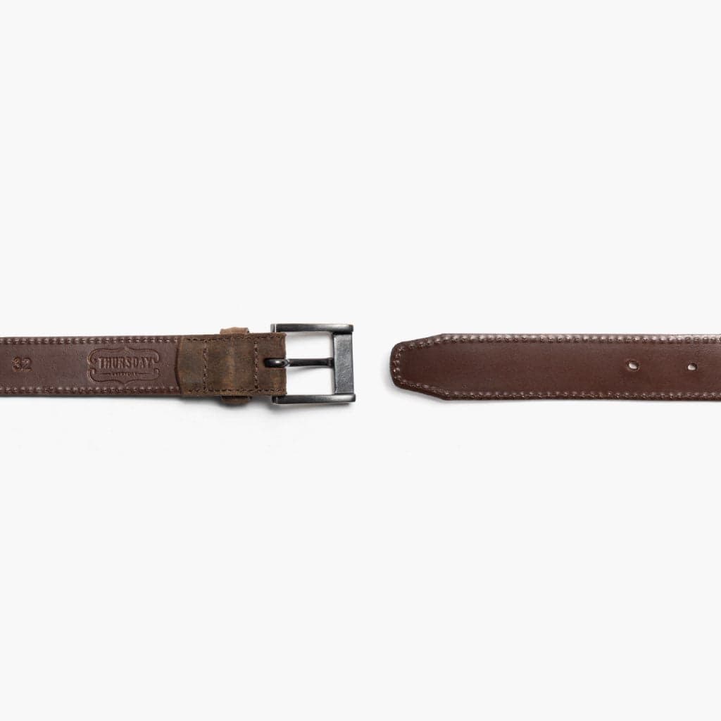 Men's Classic Leather Belt | Mocha, view 3