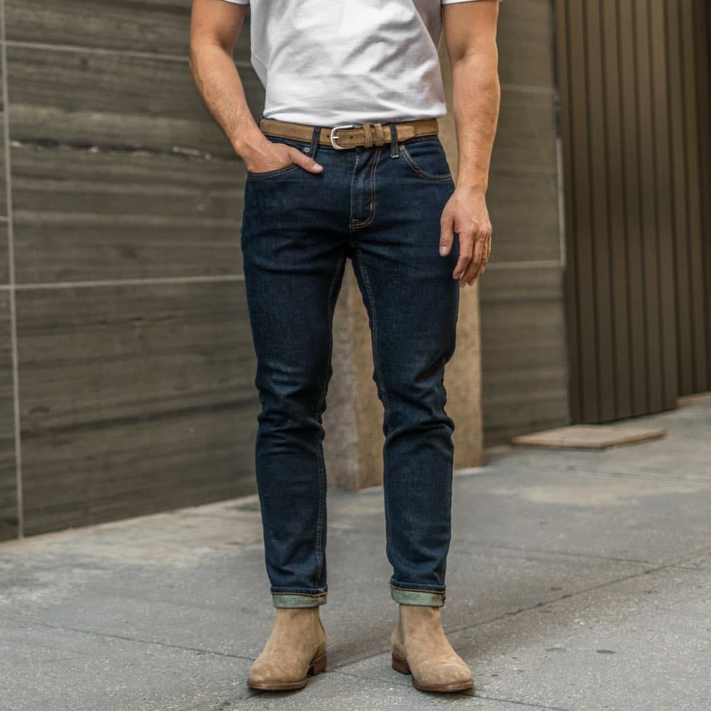 Men's Refined Leather Belt | Sandstone, view 5