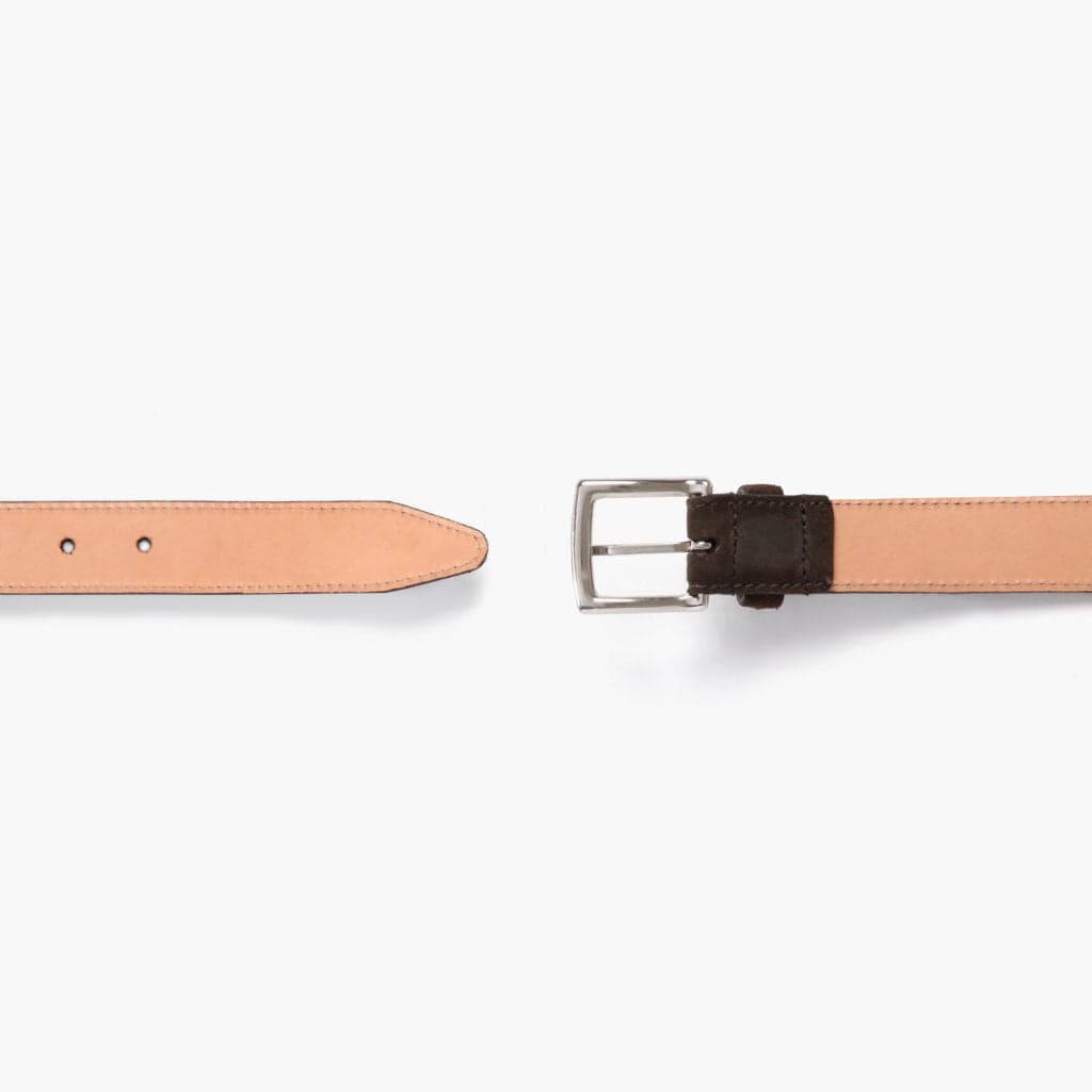 Women's Classic Leather Belt | Dark Olive Suede, view 3